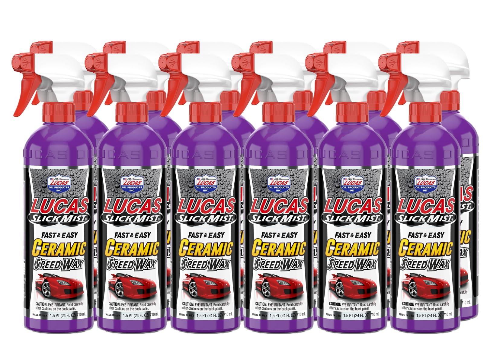 LUCAS OIL 11294 Slick Mist Ceramic Speed Wax - 24 Ounce - High quality product image showing LUCAS OIL 11294 Slick Mist Ceramic Speed Wax - 24 Ounce details and features