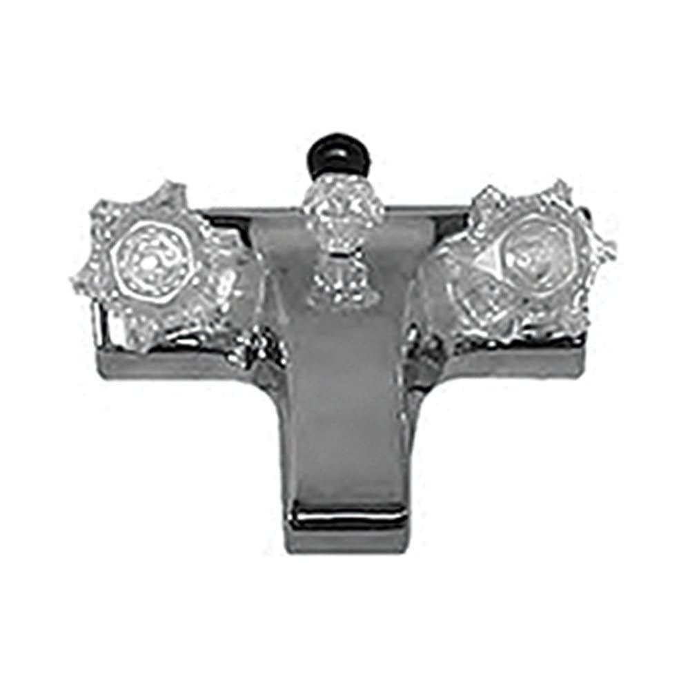 LASALLE BRISTOL 20373207 Utopia Chrome 4 INCH Center Lavatory Faucet with Diverter and Clear Handles - The Twister Group Tools product