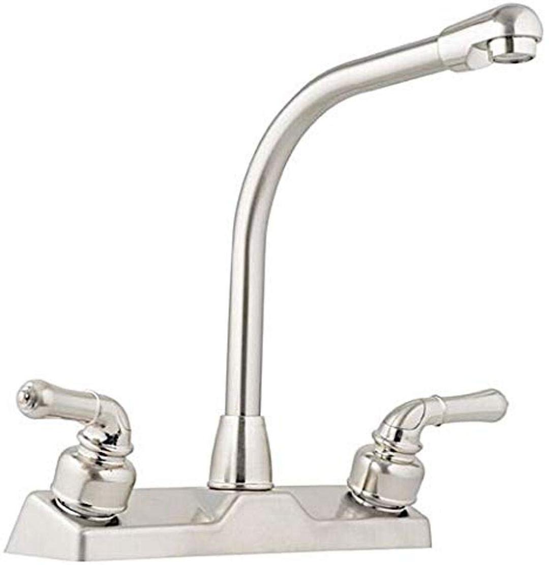LASALLE BRISTOL 20380R340NABX Utopia Brushed Nickel Kitchen Faucet with Tea Pot Handles - The Twister Group Tools product