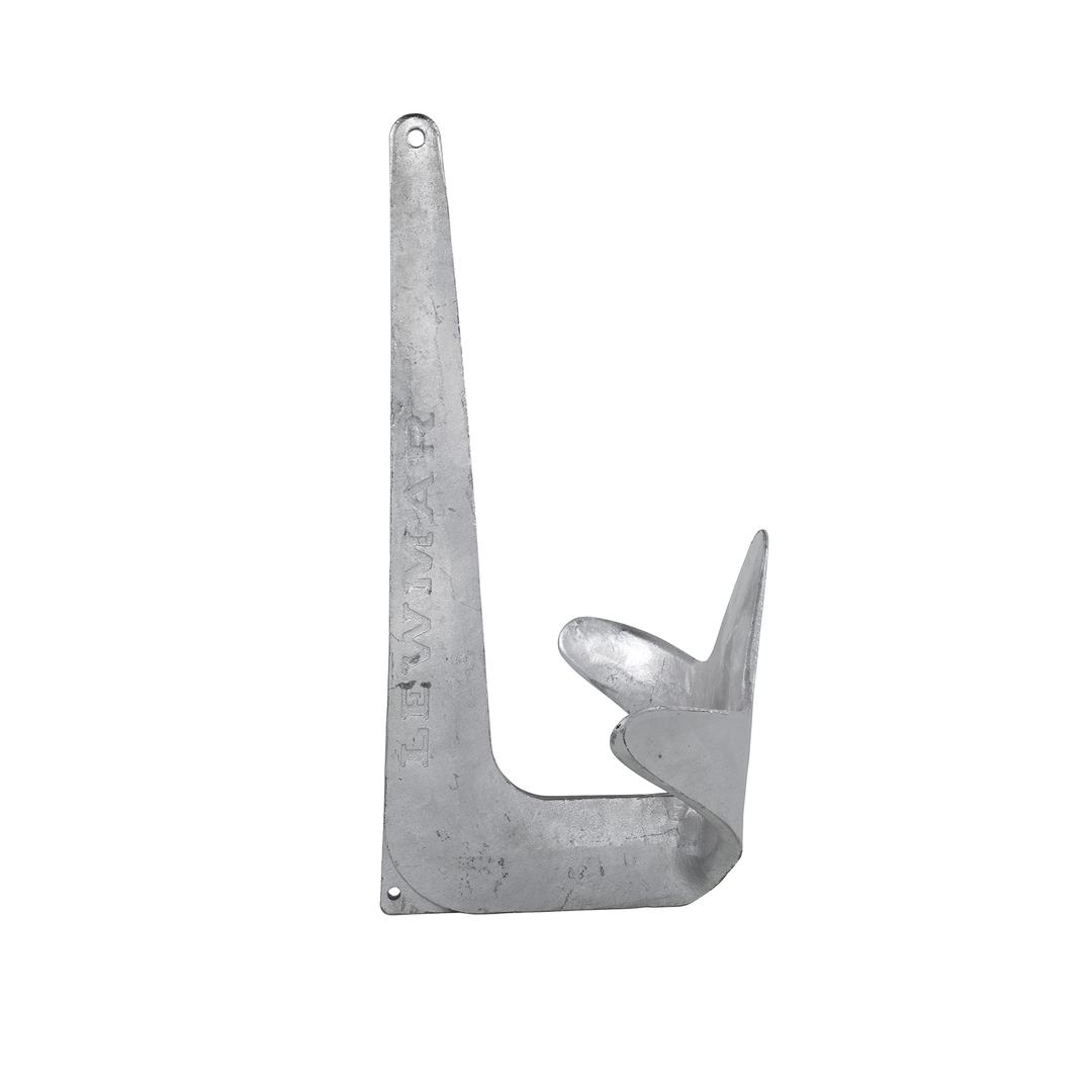 LEWMAR 0057902 Galvanized Steel Claw Anchor 4.4 lbs. for Boats 17-23, Bruce-Style Claw for Quick Setting, Bow Roller Compatible, Measures 14-3/16 INCHL x 9-7/16 INCHW x 5-1/4 INCHH - 2020202242 - The Twister Group product