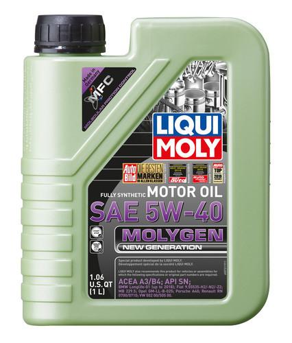 LIQUI MOLY 20230 Molygen New Generation 5W-40 Motor Oil, 1 Liter - The Twister Group Tools product