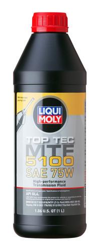 LIQUI MOLY 20352 Gear Oil; Top Tec MTF 5100; Single; 1 Liter Bottle; SAE 75W; Use for Modern Dual-Clutch Transmissions (DCT) And Gear Boxes - The Twister Group Tools product