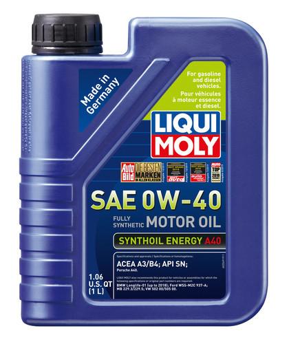LIQUI MOLY 2049 Synthoil Energy 0W-40 Motor Oil - 1 Liter - High quality product image showing LIQUI MOLY 2049 Synthoil Energy 0W-40 Motor Oil - 1 Liter details and features