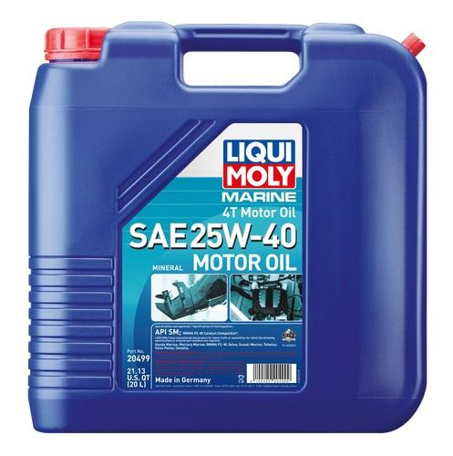 LIQUI MOLY 20499 MARINE 4T SAE 25W-40 OIL 20L - High quality product image showing LIQUI MOLY 20499 MARINE 4T SAE 25W-40 OIL 20L details and features