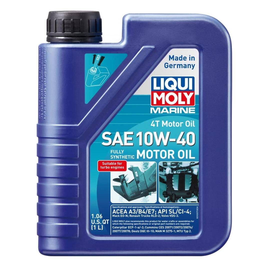 LIQUI MOLY 20506 Marine 4T Motor Oil SAE 10W-40 1L. - The Twister Group Tools product