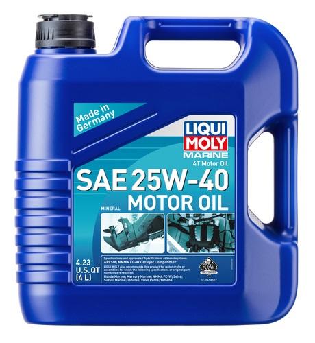 LIQUI MOLY 20548 Marine 4T Motor Oil 25W-40, 4 Liter - The Twister Group Tools product