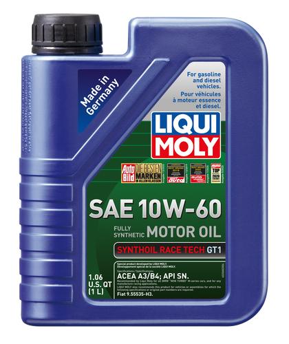 LIQUI MOLY 2068 Synthoil Race Tech GT1 10W-60 Motor Oil - 1 Liter - High quality product image showing LIQUI MOLY 2068 Synthoil Race Tech GT1 10W-60 Motor Oil - 1 Liter details and features