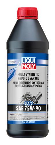 LIQUI MOLY 22090 FULL SN HP GEAR OIL GL4/5 75W90, Single; 1 Liter Bottle; SAE 75W-90; Synthetic - The Twister Group Tools product