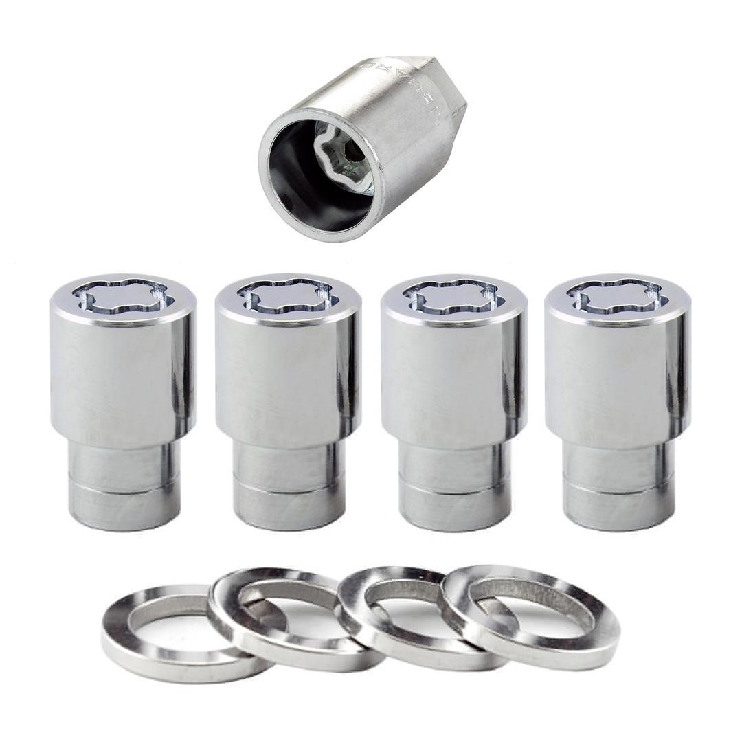 MCGARD 21120 Chrome Regular Shank Wheel Locks (1/2 INCH - 20 Thread Size) - Set of 4 - High quality product image showing MCGARD 21120 Chrome Regular Shank Wheel Locks (1/2 INCH - 20 Thread Size) - Set of 4 details and features