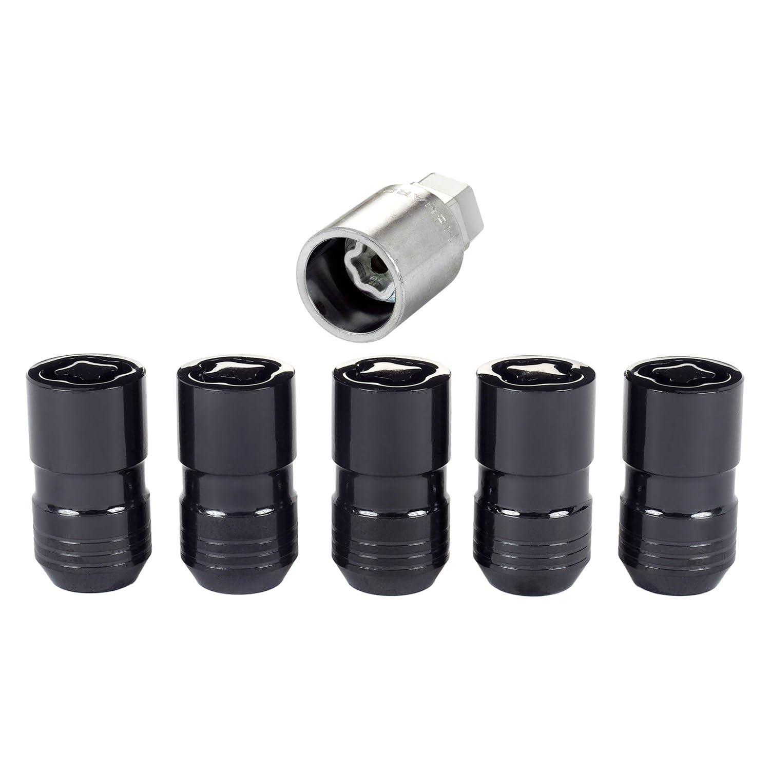 MCGARD 24516 Black Cone Seat Wheel Locks (M14 x 1.5 Thread Size) - Set of 5 - High quality product image showing MCGARD 24516 Black Cone Seat Wheel Locks (M14 x 1.5 Thread Size) - Set of 5 details and features