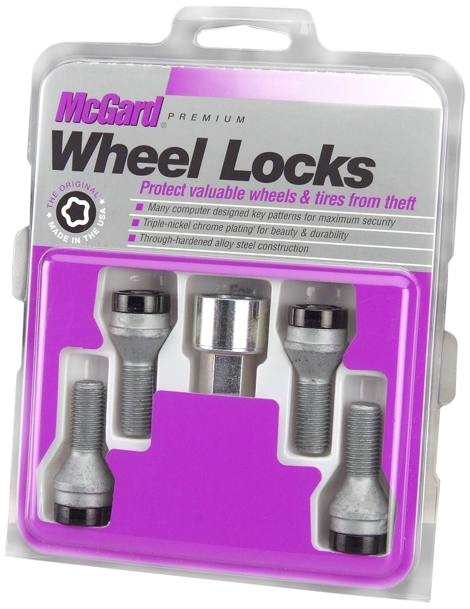 MCGARD 27305 Black Bolt Style Cone Seat Wheel Lock Set, 4 Locks / 1 Key - High quality product image showing MCGARD 27305 Black Bolt Style Cone Seat Wheel Lock Set, 4 Locks / 1 Key details and features