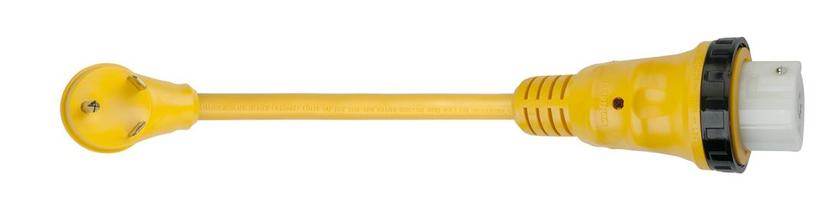 MARINCO 124ARV RV Electrical Power Cordset (50-amp 125/250-Volt Receptacle with 30-Amp 125-Volt RV Straight Blade Plug, 1-Foot)