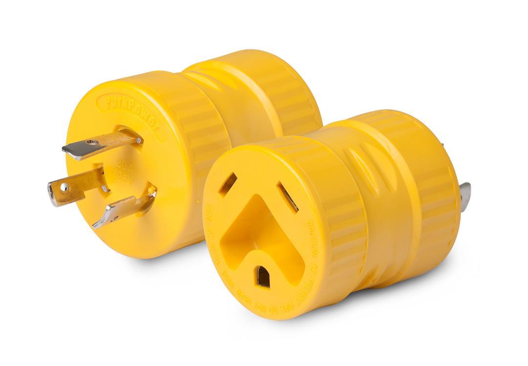 MARINCO 127A Generator Adapter, 30A/125V Connector and 20A/125V Locking Male Plug - The Twister Group Tools product