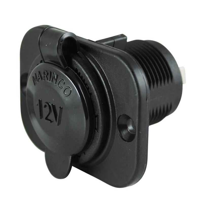 MARINCO 12VRCRV 12V Receptacle, Black