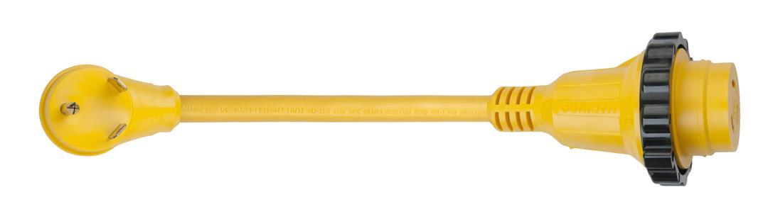 MARINCO 1PCMRV 30 Amp Male to 30 Amp Female RV Locking Adapter - High quality product image showing MARINCO 1PCMRV 30 Amp Male to 30 Amp Female RV Locking Adapter details and features