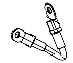MEYER 05026 Snow Plow Motor Power Cable; For Meyer Utility Plows; 5 Inch Length