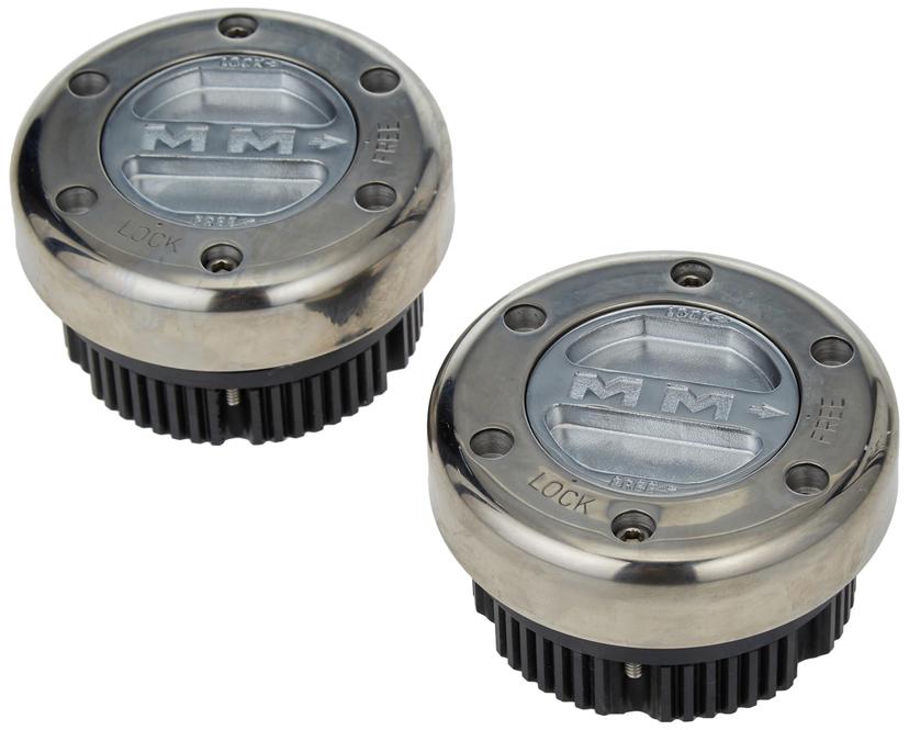 MILE MARKER 449S/S Premium Locking Hubs,Silver