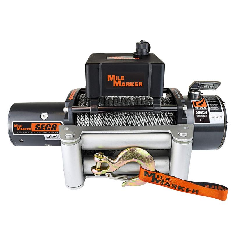 MILE MARKER 77-50141W SEC8(ES) Truck/Jeep/SUV Element Sealed Electric Winch - 8,000 lb. Capacity