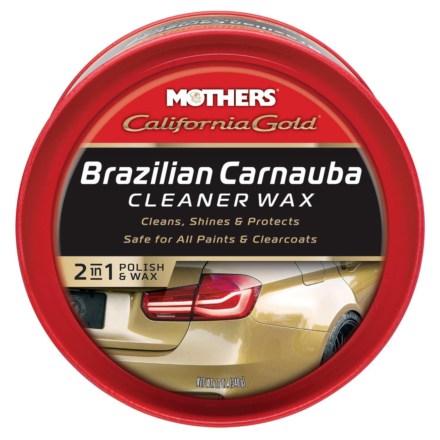 MOTHERS 05500 California Gold Brazilian Carnauba Cleaner Wax Paste - 12 oz. - High quality product image showing MOTHERS 05500 California Gold Brazilian Carnauba Cleaner Wax Paste - 12 oz. details and features
