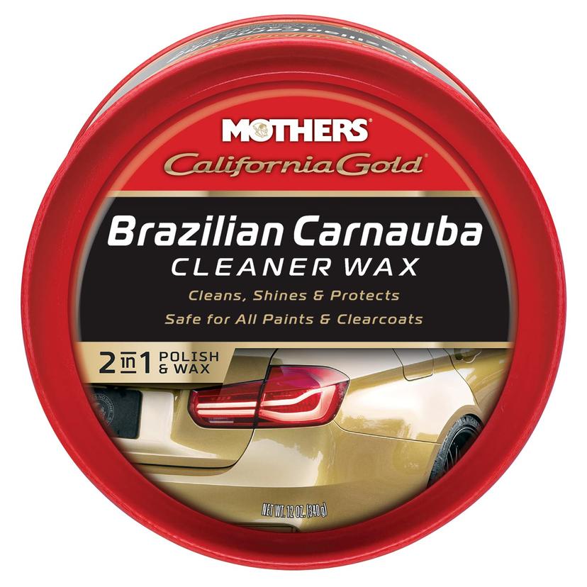MOTHERS 05500 California Gold Brazilian Carnauba Cleaner Wax Paste - 12 oz.