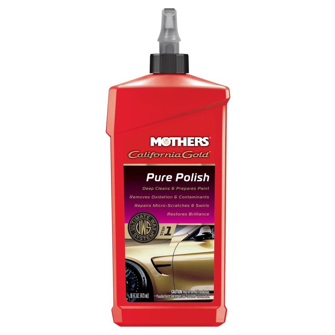 MOTHERS 07100 California Gold Pure Polish (Ultimate Wax System, Step 1) - 16 oz. - The Twister Group Tools product