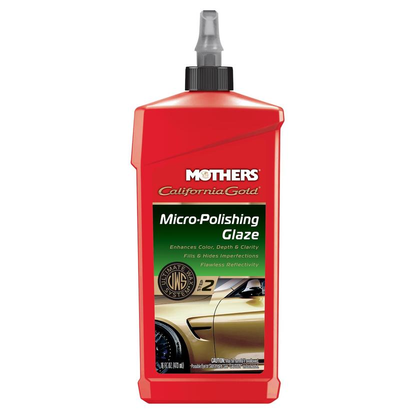 MOTHERS 08100 California Gold Micro-Polishing Glaze (Ultimate Wax System, Step 2) - 16 oz.