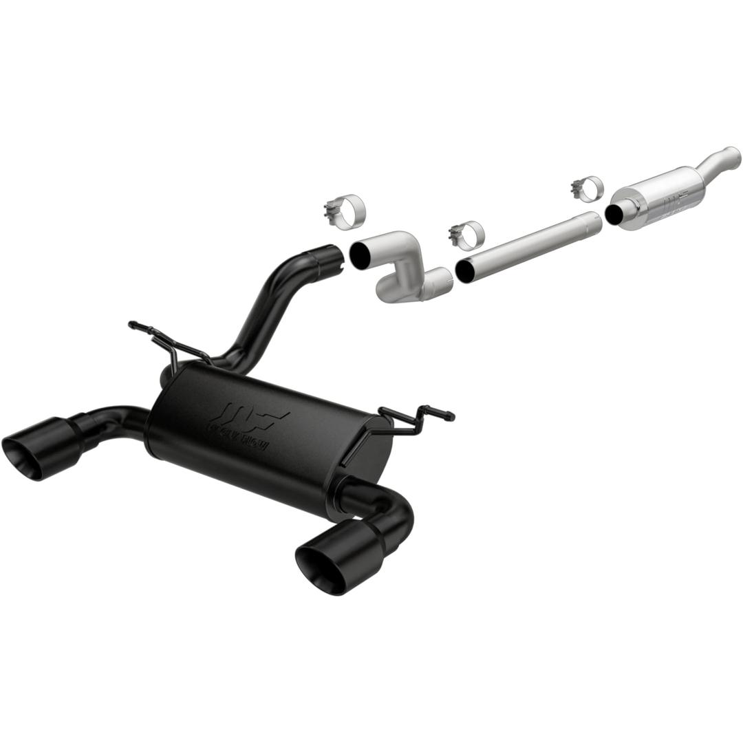 MAGNAFLOW 19417 2018-2023 Jeep Wrangler Street Series Cat-Back Performance Exhaust System, V6 3.6L, Black Coated - The Twister Group Tools product