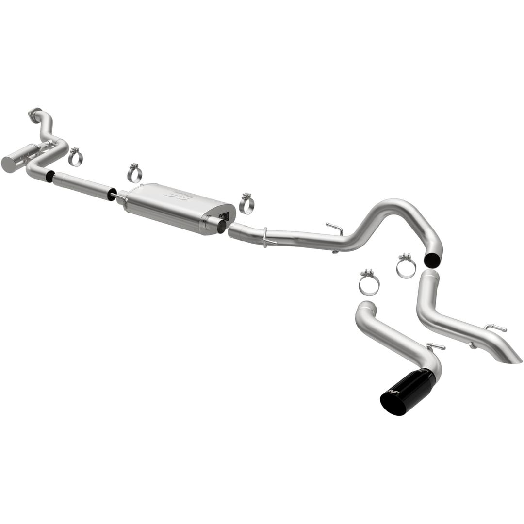 MAGNAFLOW 19678 Exhaust System Cat-Back, Overland Series, For 2024 Toyota Tacoma 2.4L, Includes High Clearance Exhaust Tip and 4 INCHBlack Chrome Tip - The Twister Group Tools product