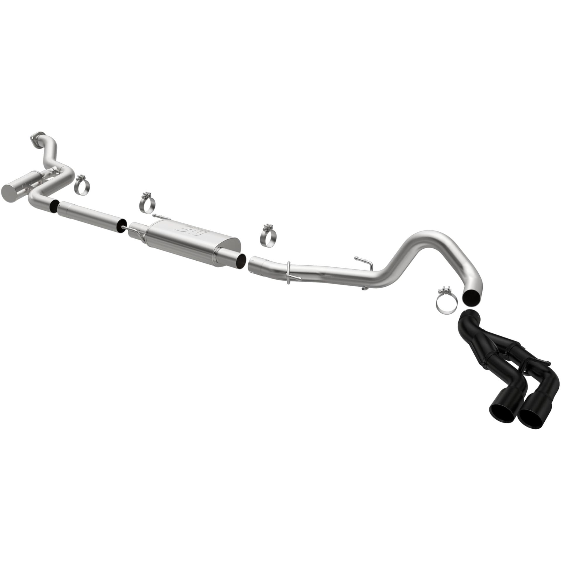 MAGNAFLOW 19681 Exhaust System Cat-Back, SPEQ Series, For 2024 Toyota Tacoma 2.4L, Dual Exit Style - High quality product image showing MAGNAFLOW 19681 Exhaust System Cat-Back, SPEQ Series, For 2024 Toyota Tacoma 2.4L, Dual Exit Style details and features