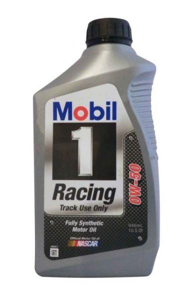 MOBIL 104145 Oil; SAE 0W-50; Synthetic; 1 Quart Bottle; Track Use Only (Case of 6)