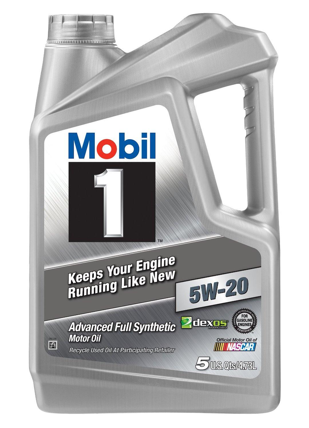MOBIL 120763 M1 5W20 5 QT JUG, SAE 5W-20; Full Synthetic; Motor Oil; 5 Quart Jug; Single - High quality product image showing MOBIL 120763 M1 5W20 5 QT JUG, SAE 5W-20; Full Synthetic; Motor Oil; 5 Quart Jug; Single details and features