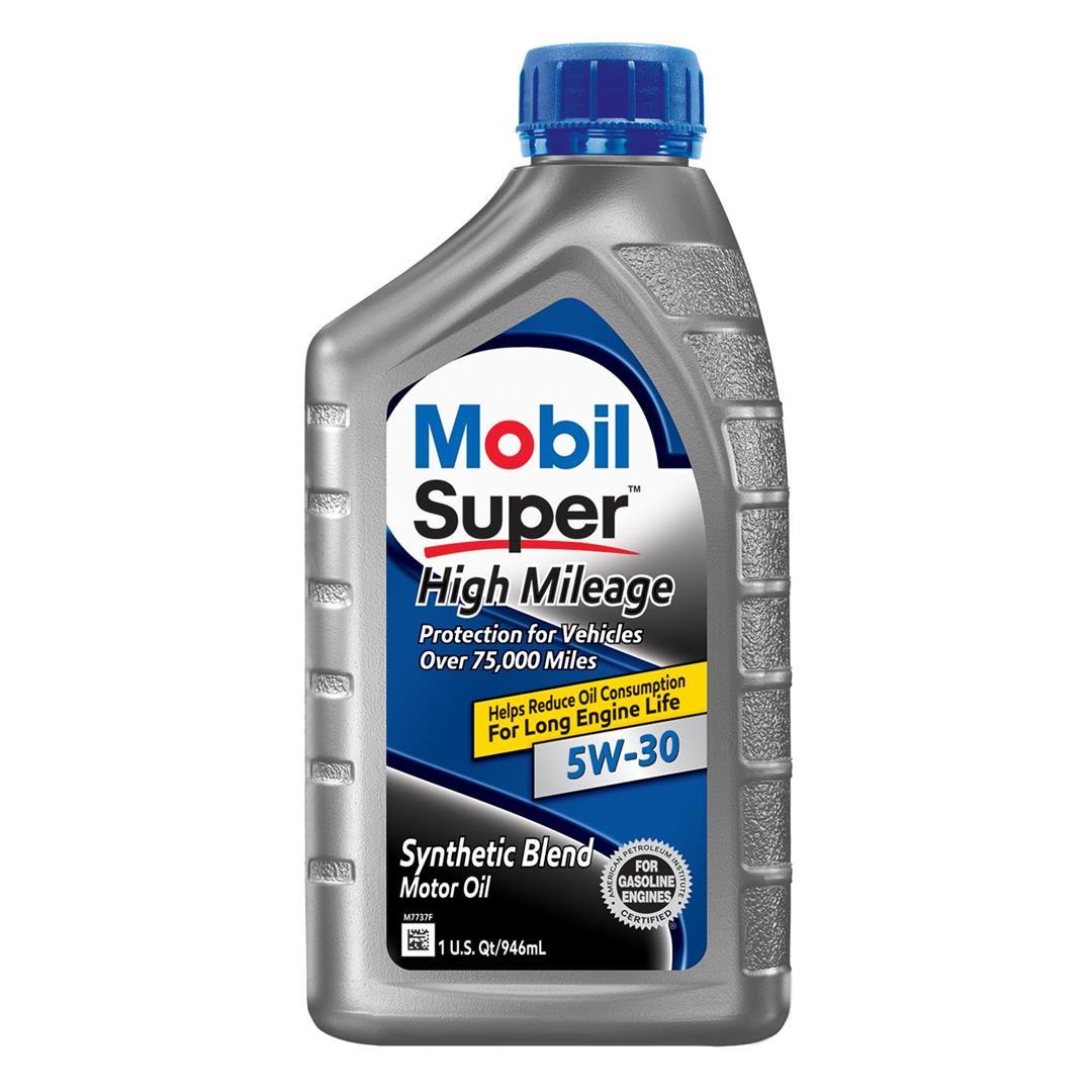 MOBIL 124393 Super High Mileage 5W30 - 1 Quart (Case of 6) - The Twister Group Tools product