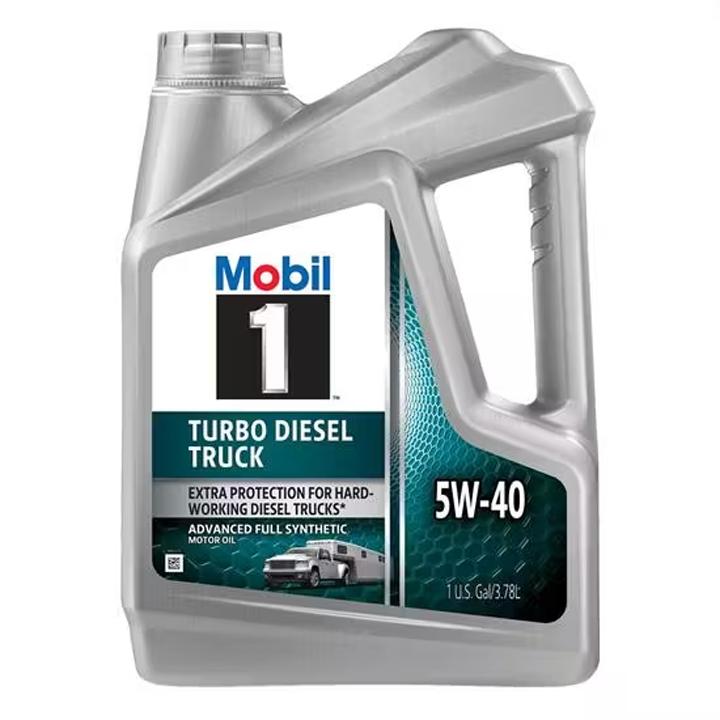 MOBIL 127097 MOBIL 1 TURBO DIESEL TRUCK 5W-40, SAE 5W-40; Full Synthetic; 1 Gallon Jug; Single; Turbo Diesel Truck Engine Oil - High quality product image showing MOBIL 127097 MOBIL 1 TURBO DIESEL TRUCK 5W-40, SAE 5W-40; Full Synthetic; 1 Gallon Jug; Single; Turbo Diesel Truck Engine Oil details and features