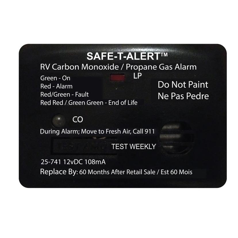 SAFE-T-ALERT 25741BL Double-Duty Alarm - Carbon Monoxide/ Propane Leak Detector