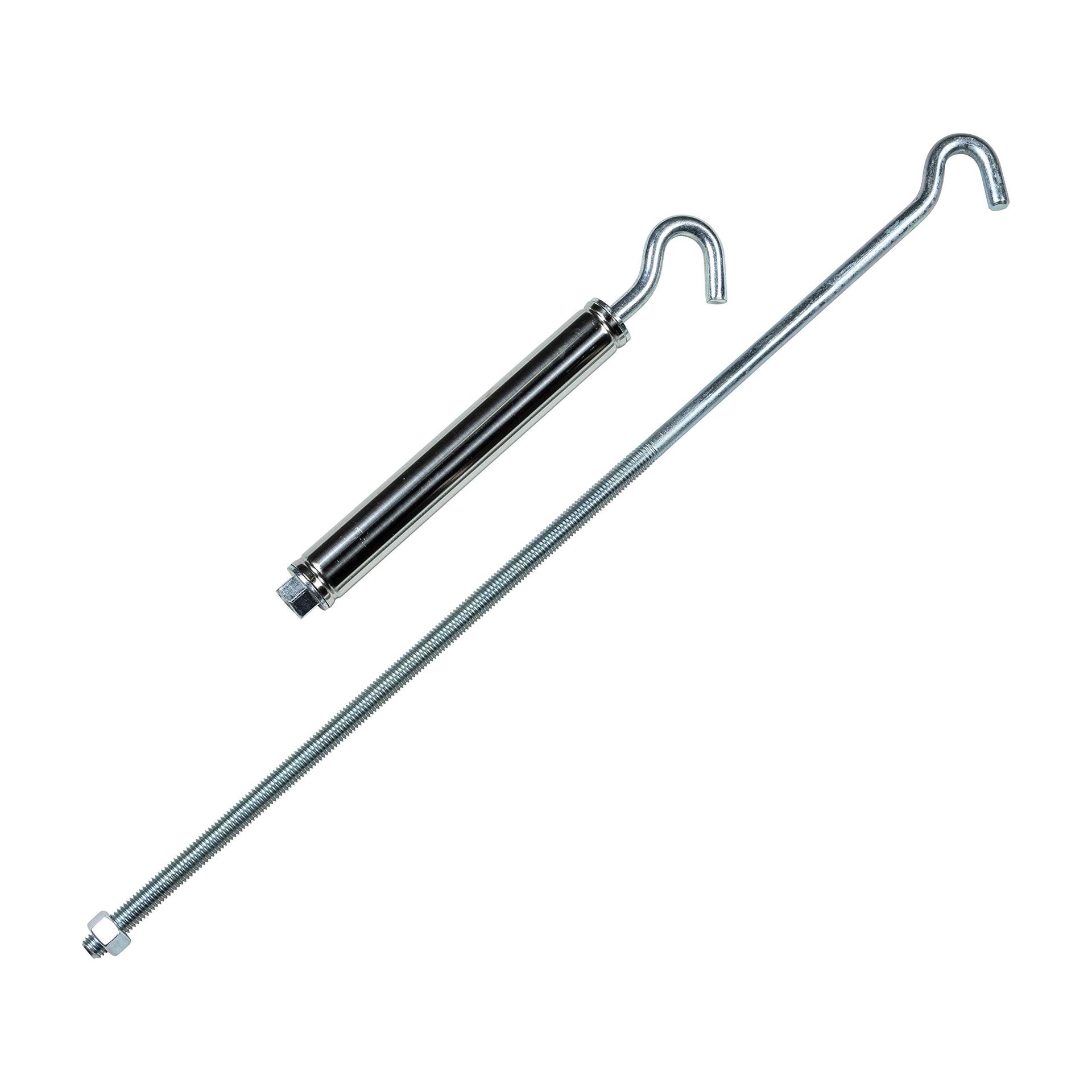 LIPPERT 182900 Replacement Standard Threaded Turnbuckle with 24 INCH Hook for Truck Camper Tie-Down, Fully Adjustable Tension 21 INCH to 33.5 INCH Reach for Maximum Stability - FM-TBR - High quality product image showing LIPPERT 182900 Replacement Standard Threaded Turnbuckle with 24 INCH Hook for Truck Camper Tie-Down, Fully Adjustable Tension 21 INCH to 33.5 INCH Reach for Maximum Stability - FM-TBR details and features