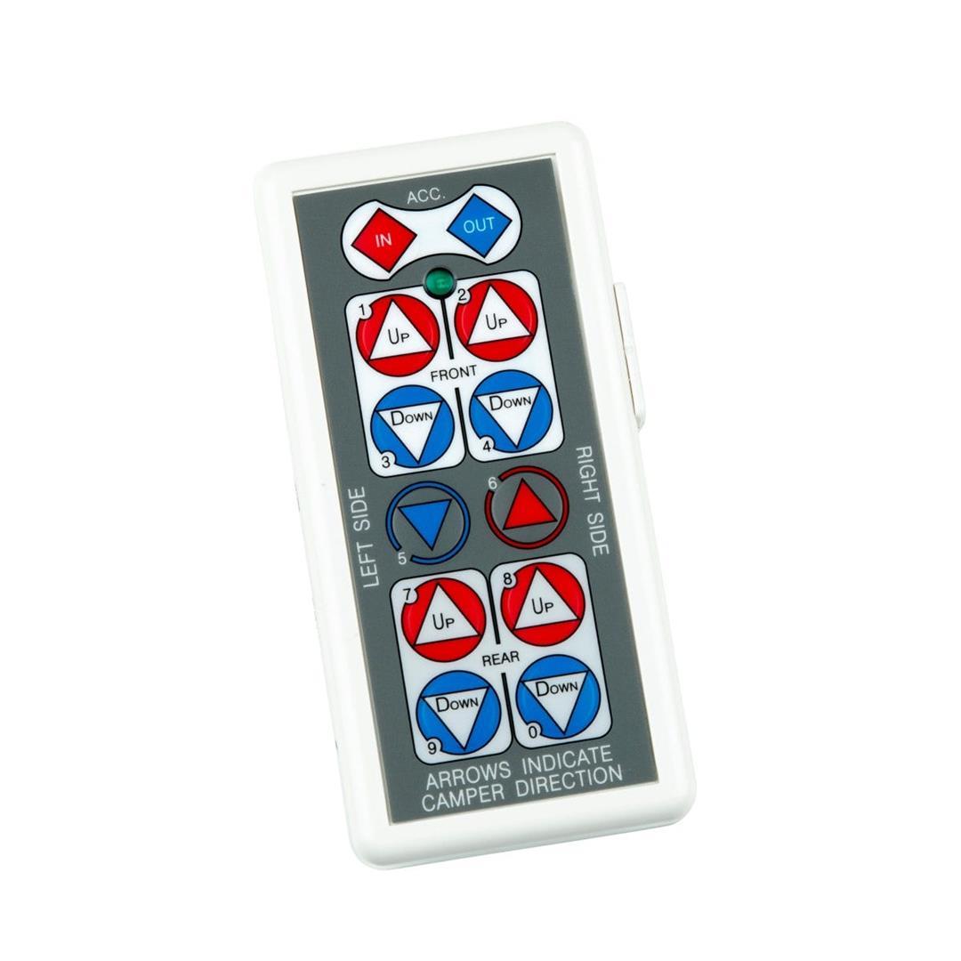 LIPPERT 183070 Replacement Truck Camper Jack Wireless Remote Controller, Up-Down, Right-Left, in-Out Buttons, Directional Motor Control Pad, Requires 2 AA Batteries - High quality product image showing LIPPERT 183070 Replacement Truck Camper Jack Wireless Remote Controller, Up-Down, Right-Left, in-Out Buttons, Directional Motor Control Pad, Requires 2 AA Batteries details and features