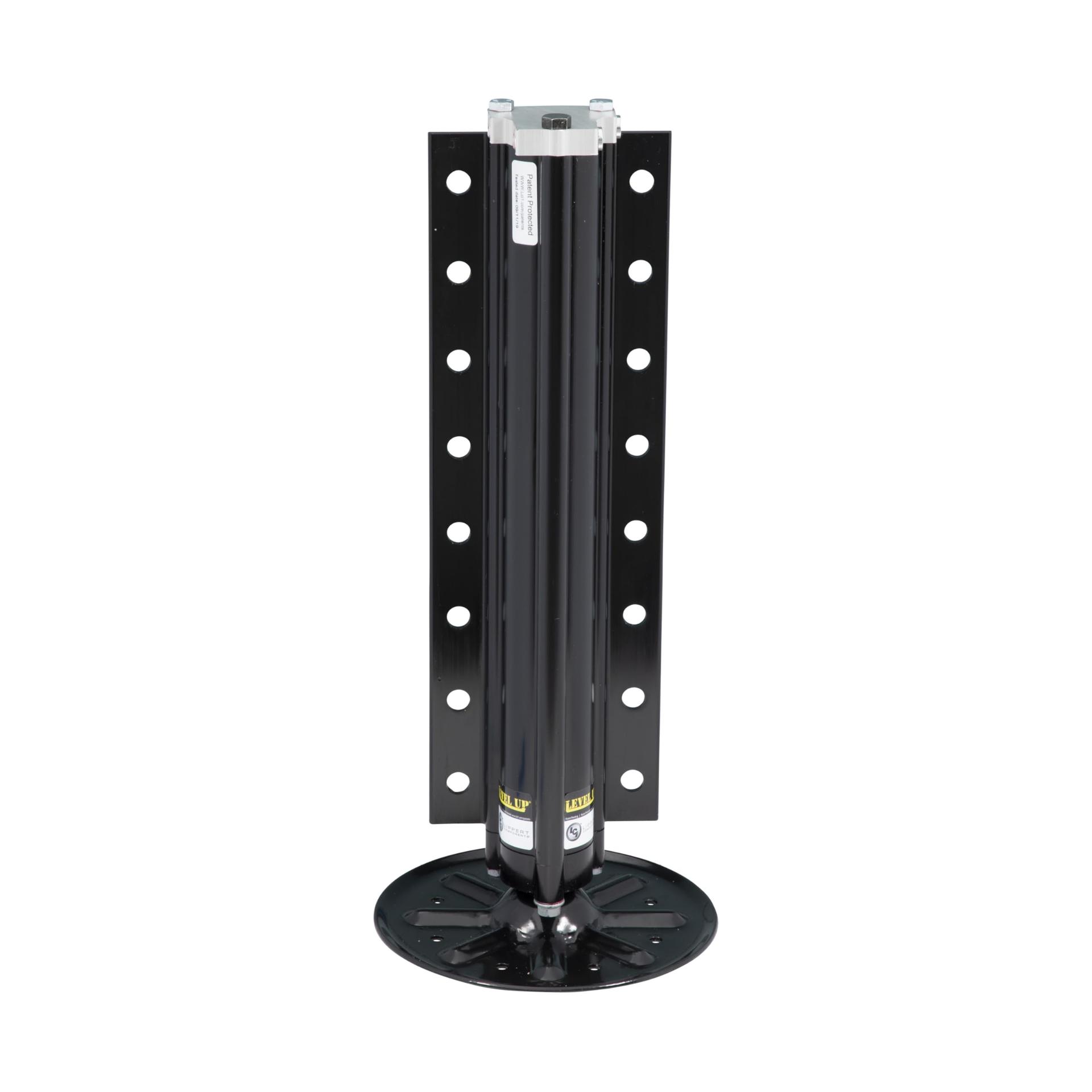 LIPPERT 195860 Level Up Gen I Replacement Hydraulic Landing Gear Jack for 5th Wheel RVs and Travel Trailers, 8,000-lbs. Capacity, Aluminum, 9 INCH Diameter Footpad, 21-7/16 INCH Retracted Height - High quality product image showing LIPPERT 195860 Level Up Gen I Replacement Hydraulic Landing Gear Jack for 5th Wheel RVs and Travel Trailers, 8,000-lbs. Capacity, Aluminum, 9 INCH Diameter Footpad, 21-7/16 INCH Retracted Height details and features