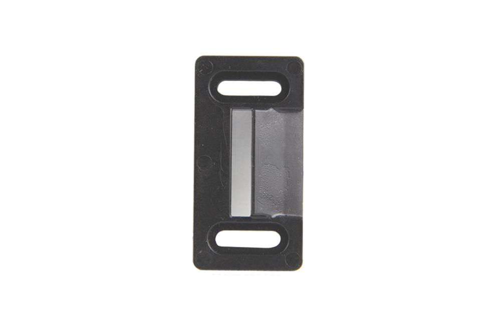 LIPPERT 198287 RV Entry Screen Door Frame Striker, 2.20 INCH x 1.125 INCH Radius Outside Strike Latch Tie Plate, Durable Plastic Construction - Black - High quality product image showing LIPPERT 198287 RV Entry Screen Door Frame Striker, 2.20 INCH x 1.125 INCH Radius Outside Strike Latch Tie Plate, Durable Plastic Construction - Black details and features