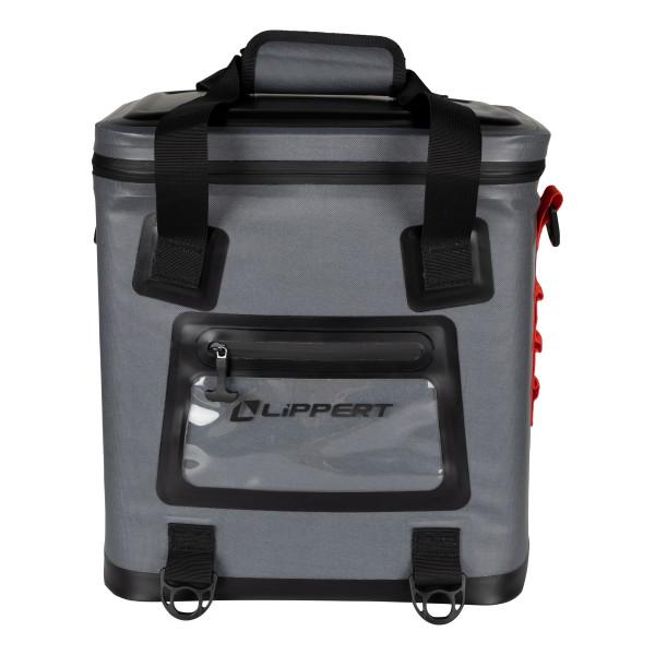 LIPPERT 2021099915 Adventure Pro 24-Can Soft Insulated Cooler Tote Bag, Up to 15 lbs. of Ice, 18 Quarts of Water, 14 INCH x 10-1/2 INCH x 15-1/4 INCH Wide Mouth Opening, Padded Handle & Shoulder Strap - High quality product image showing LIPPERT 2021099915 Adventure Pro 24-Can Soft Insulated Cooler Tote Bag, Up to 15 lbs. of Ice, 18 Quarts of Water, 14 INCH x 10-1/2 INCH x 15-1/4 INCH Wide Mouth Opening, Padded Handle & Shoulder Strap details and features