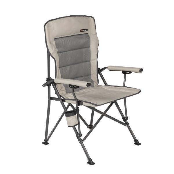LIPPERT 2021123277 Scout Outdoor Folding Chair for Camping, Foldable, Steel Tube Frame, 600D Polyester, UV and Water Resistant PVC Coating, 500 lb. Weight Capacity, Sand - High quality product image showing LIPPERT 2021123277 Scout Outdoor Folding Chair for Camping, Foldable, Steel Tube Frame, 600D Polyester, UV and Water Resistant PVC Coating, 500 lb. Weight Capacity, Sand details and features