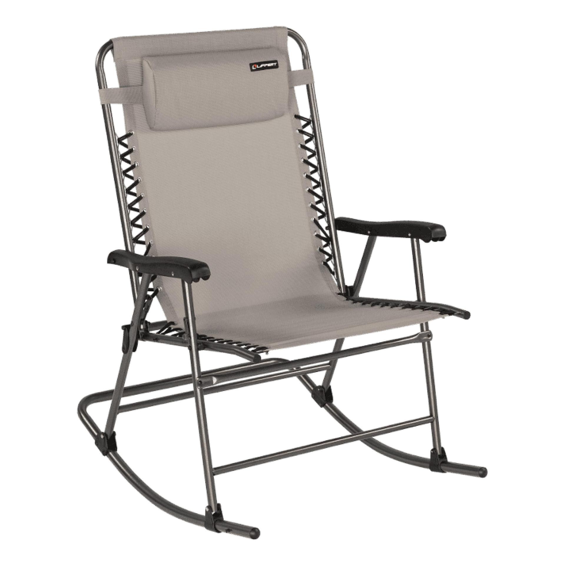 LIPPERT 2021123284 Stargazer Outdoor Rocking Chair - Sand - High quality product image showing LIPPERT 2021123284 Stargazer Outdoor Rocking Chair - Sand details and features