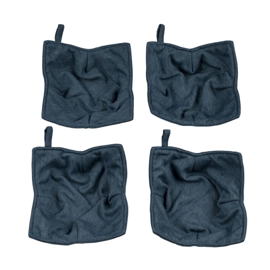 LIPPERT 2022107823 Cozy Bowl Holder Set - 4 Pieces, Navy Insulate Food and Protect Your Hands Made from Premium, Microwave-Safe Polyester Fabric Temperature Rated to 400°F Machine Washable - The Twister Group Tools product