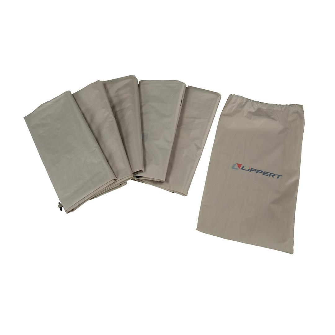 LIPPERT 2022114837 Picnic & Camping Popup Gazebo Tent Wind Panels, Side Walls for Privacy, Sand Color Water-Resistant 5-Pack, Convenient Carrying Bag - The Twister Group Tools product