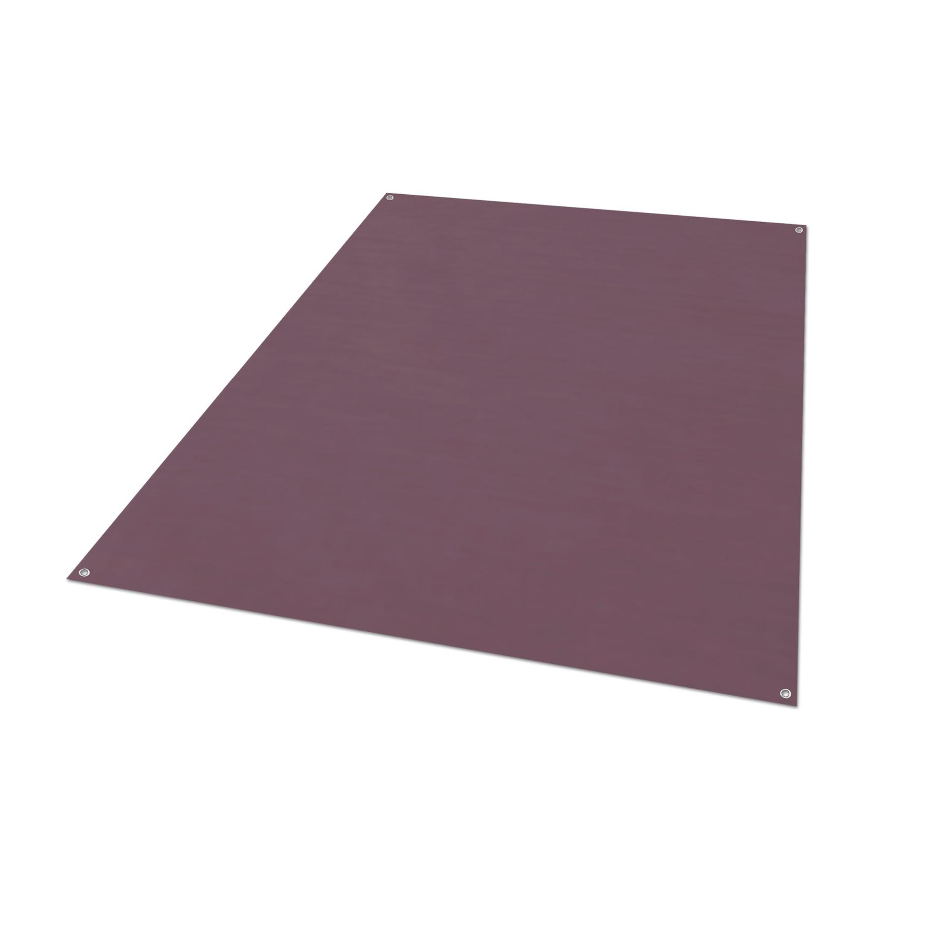 LIPPERT 2022115662 6FT x 9FT Burgandy All-Weather Outdoor Patio Rug for RVs and Campers with Polyvinyl Fabric, Tight Weave, Finished Edges, Reinforced Corners, Resistant to Fading - High quality product image showing LIPPERT 2022115662 6FT x 9FT Burgandy All-Weather Outdoor Patio Rug for RVs and Campers with Polyvinyl Fabric, Tight Weave, Finished Edges, Reinforced Corners, Resistant to Fading details and features