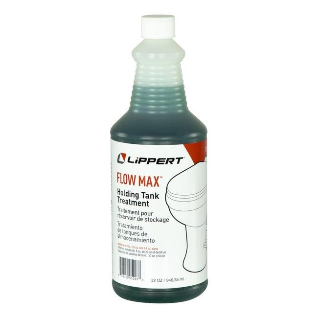 LIPPERT 2022116483 Flow Max Holding Tank Treatment for RVs and Boats, Breaks Down Toilet Paper, Prevents Clogging and Residue Buildup, Cleans Sensors, Made in The USA (32 oz. Bottle) - High quality product image showing LIPPERT 2022116483 Flow Max Holding Tank Treatment for RVs and Boats, Breaks Down Toilet Paper, Prevents Clogging and Residue Buildup, Cleans Sensors, Made in The USA (32 oz. Bottle) details and features