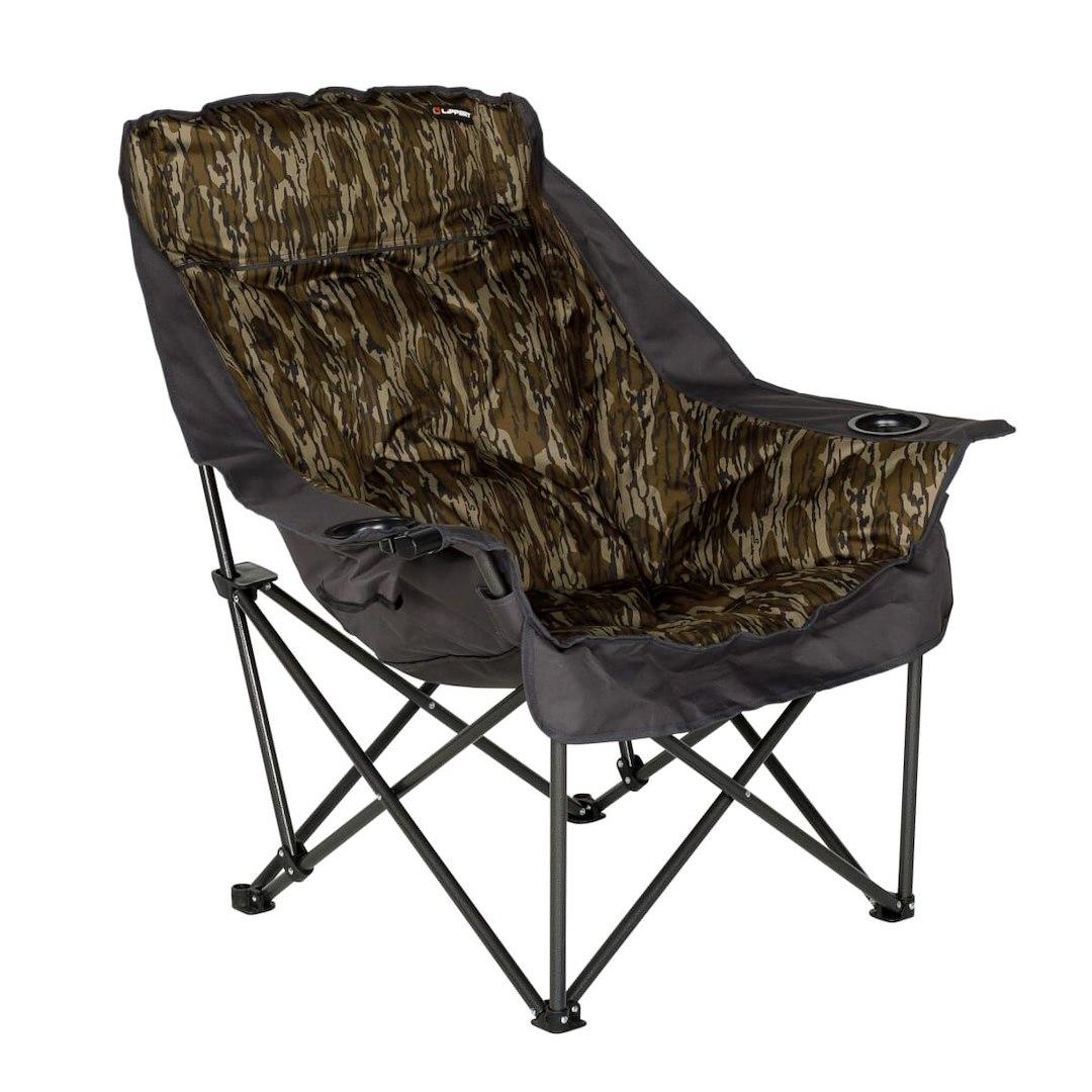 LIPPERT 2023053730 BIG BEAR CHAIR - CAMO, Camp Chair; 23-1/2 Inch Depth x 38-1/5 Inch Width x 39-1/2 Inch Height; 400 Pound Weight Capacity; Foldable; Mossy Oak Original Bottomland Camo; Without Headrest - High quality product image showing LIPPERT 2023053730 BIG BEAR CHAIR - CAMO, Camp Chair; 23-1/2 Inch Depth x 38-1/5 Inch Width x 39-1/2 Inch Height; 400 Pound Weight Capacity; Foldable; Mossy Oak Original Bottomland Camo; Without Headrest details and features