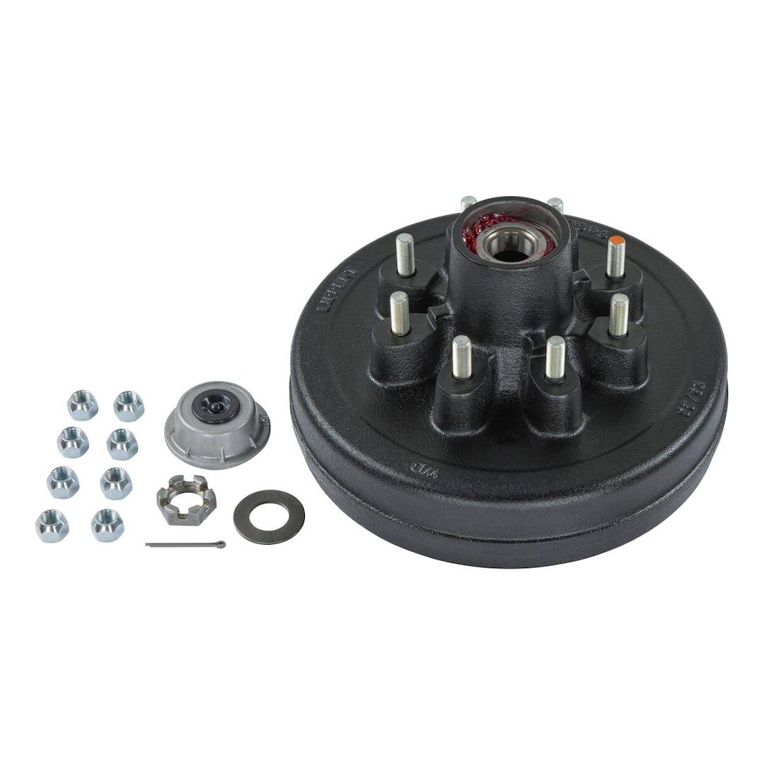 LIPPERT 2024013260 AP KIT - BRAKE HD 865 1/2 STUD COMP, Hub And Drum; Fits Lippert 7000 Pound Axle; 8 x 6-1/2 Inch Diameter Bolt Pattern; Electric Brakes; 12 Inch Diameter; Cast Iron - High quality product image showing LIPPERT 2024013260 AP KIT - BRAKE HD 865 1/2 STUD COMP, Hub And Drum; Fits Lippert 7000 Pound Axle; 8 x 6-1/2 Inch Diameter Bolt Pattern; Electric Brakes; 12 Inch Diameter; Cast Iron details and features