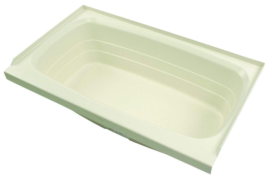 LIPPERT 209385 Replacement 24 INCH x 40 INCH Parchment Bathtub with Center Drain, Scratch-Resistant ABS Acrylic for RVs, Travel Trailers, 5th Wheels, Motorhomes - P2440CDSPK - The Twister Group Tools product