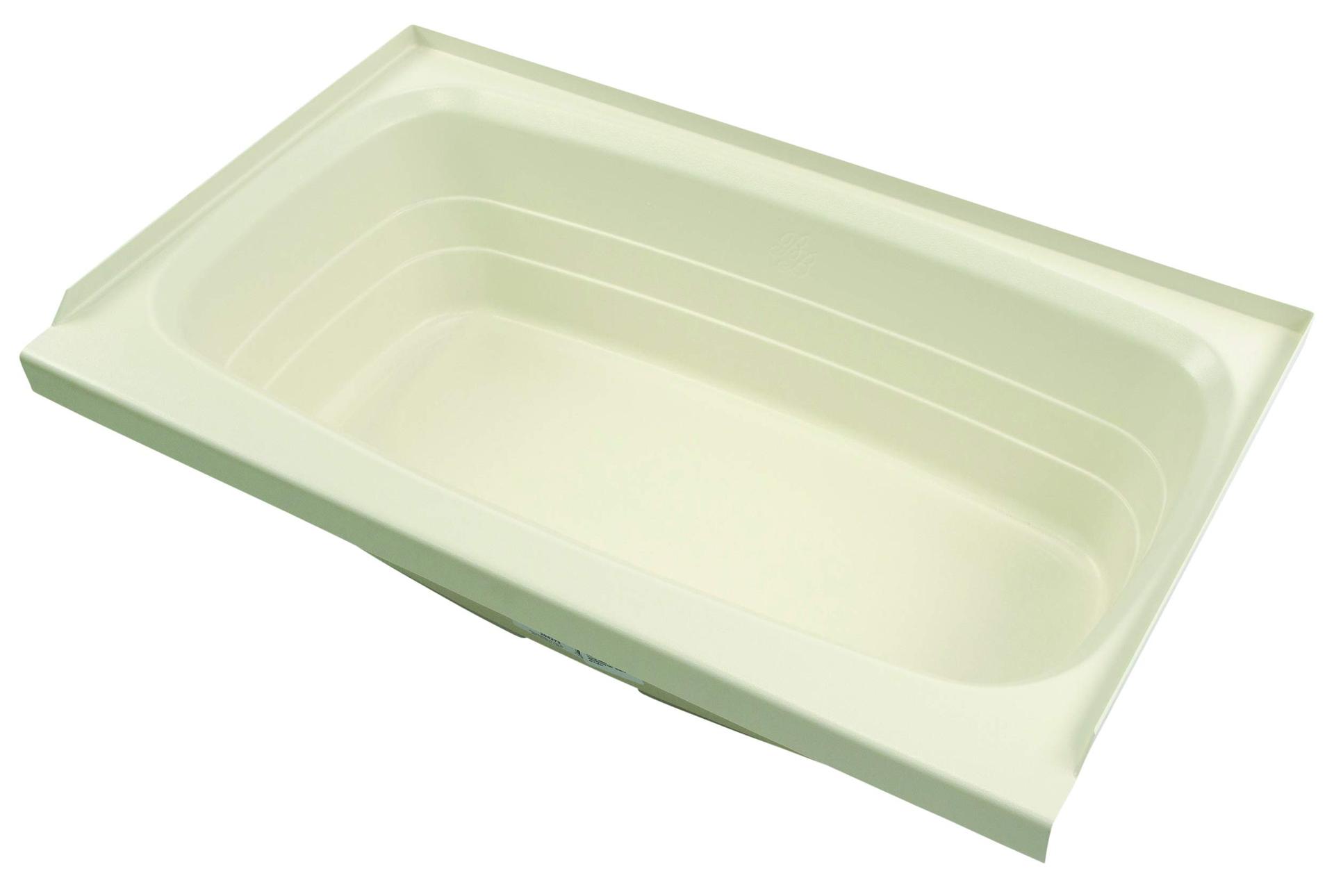 LIPPERT 209385 Replacement 24 INCH x 40 INCH Parchment Bathtub with Center Drain, Scratch-Resistant ABS Acrylic for RVs, Travel Trailers, 5th Wheels, Motorhomes - P2440CDSPK - High quality product image showing LIPPERT 209385 Replacement 24 INCH x 40 INCH Parchment Bathtub with Center Drain, Scratch-Resistant ABS Acrylic for RVs, Travel Trailers, 5th Wheels, Motorhomes - P2440CDSPK details and features