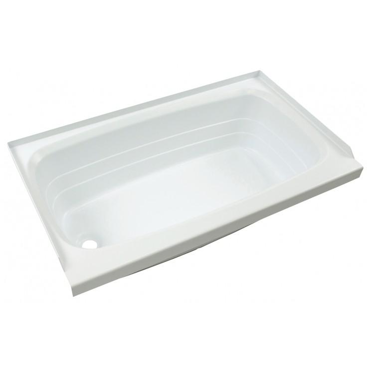 LIPPERT 209388 Replacement Bathtub with Left Drain, Scratch-Resistant ABS Acrylic for RVs, Travel Trailers, 5th Wheels and Motorhomes - High quality product image showing LIPPERT 209388 Replacement Bathtub with Left Drain, Scratch-Resistant ABS Acrylic for RVs, Travel Trailers, 5th Wheels and Motorhomes details and features
